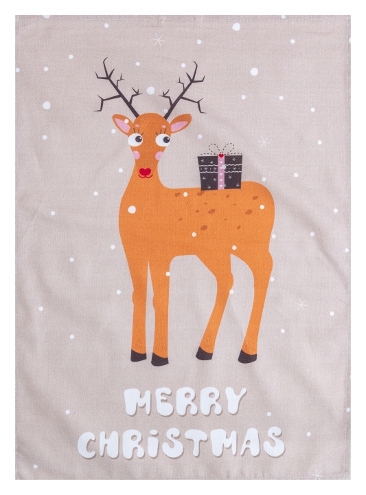 Magma Heimtex Geschirrtuch COLORFUL XMAS ca. 70x50cm in Farbe Rentier