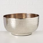 Boltze Schale Laccia, Rund, 20cm LACCIA in Aluminium vernickelt Farbmix, Schale, Suppenschüssel, Flasche, Shaker