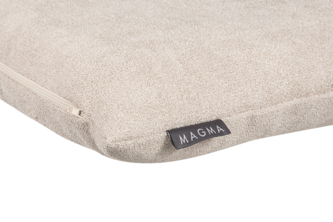 Magma Heimtex Kissenhülle ALFA ca. 40x40cm in Farbe beige, beige, Kissen, Reißverschluss, Stoff, Label MAGMA