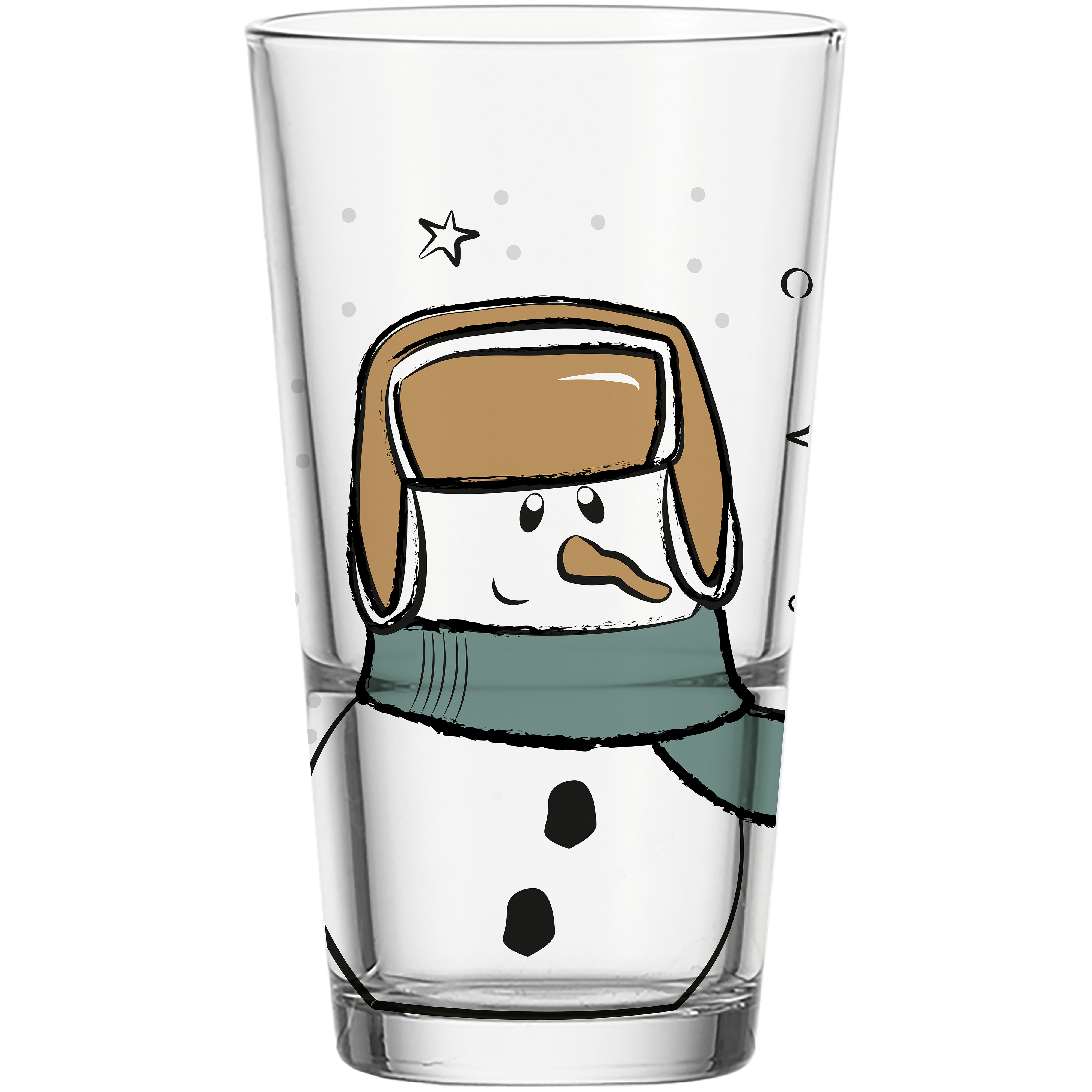 LEONARDO LD Schneemann 330ml in Farbe mehrfarbig, Glas, Tasse, Alkohol, Bier, Getränk