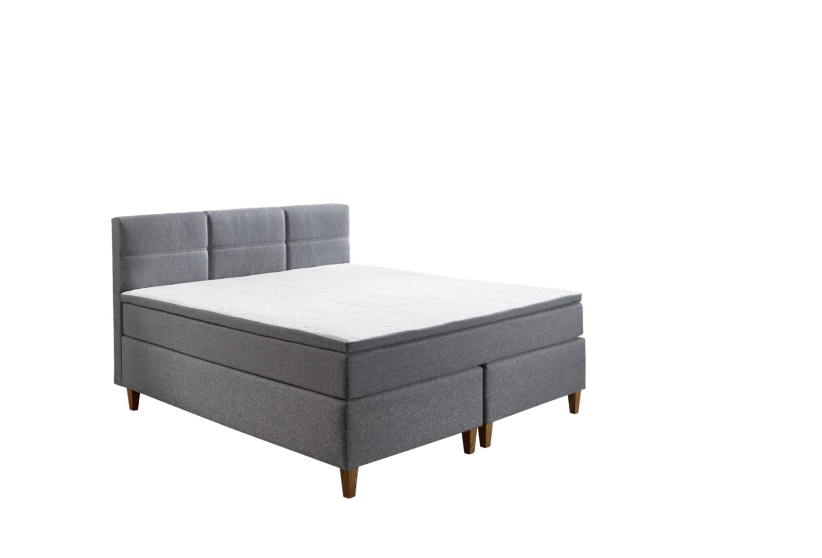 Sun Garden Boxspringbett KENRORA BX2360 in Stoff 50512-710 grau, Moebel, Bett