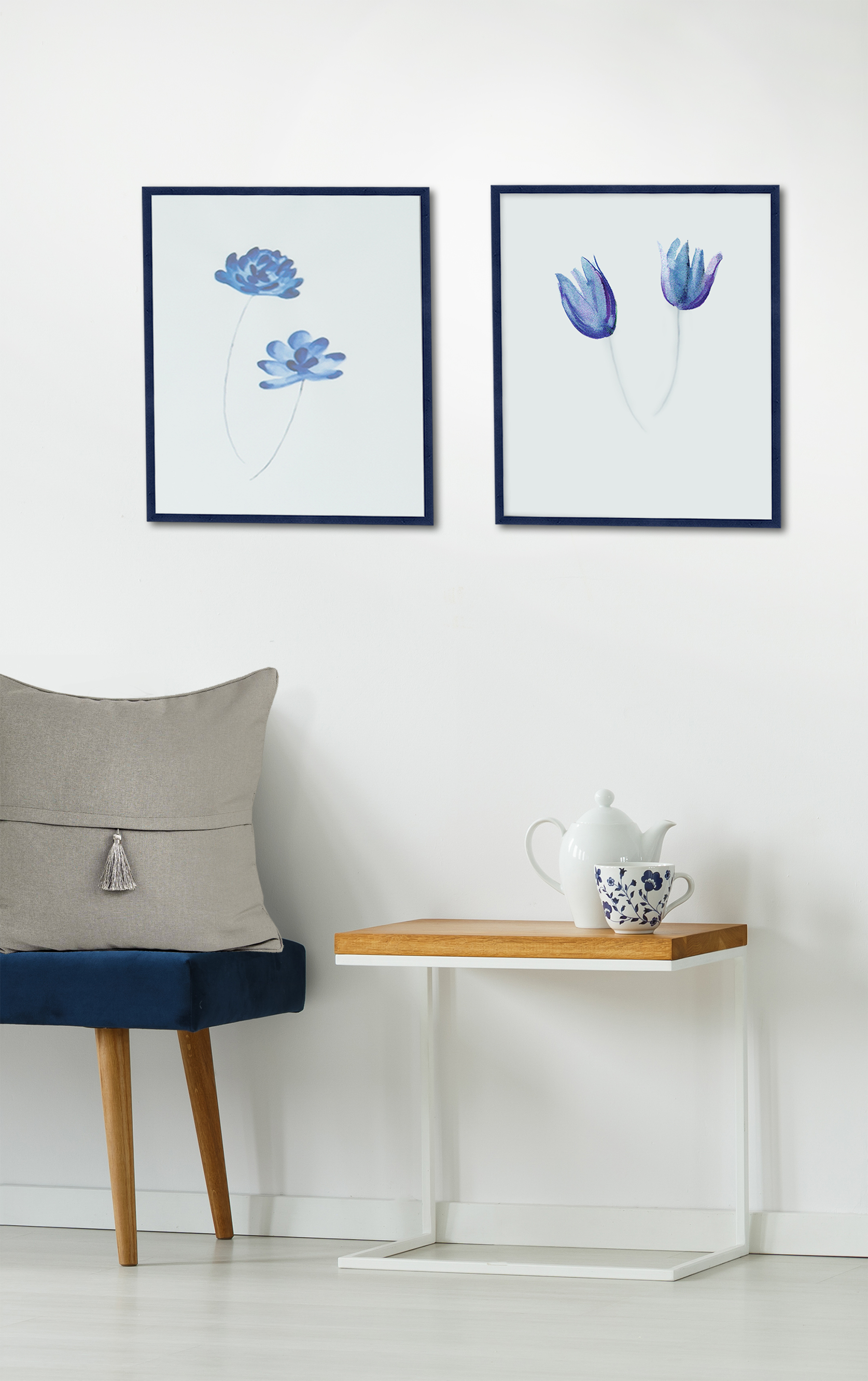 Accent by Nielsen Holz Bilderrahmen Zoom ca. 40x50cm in Farbe Silver
