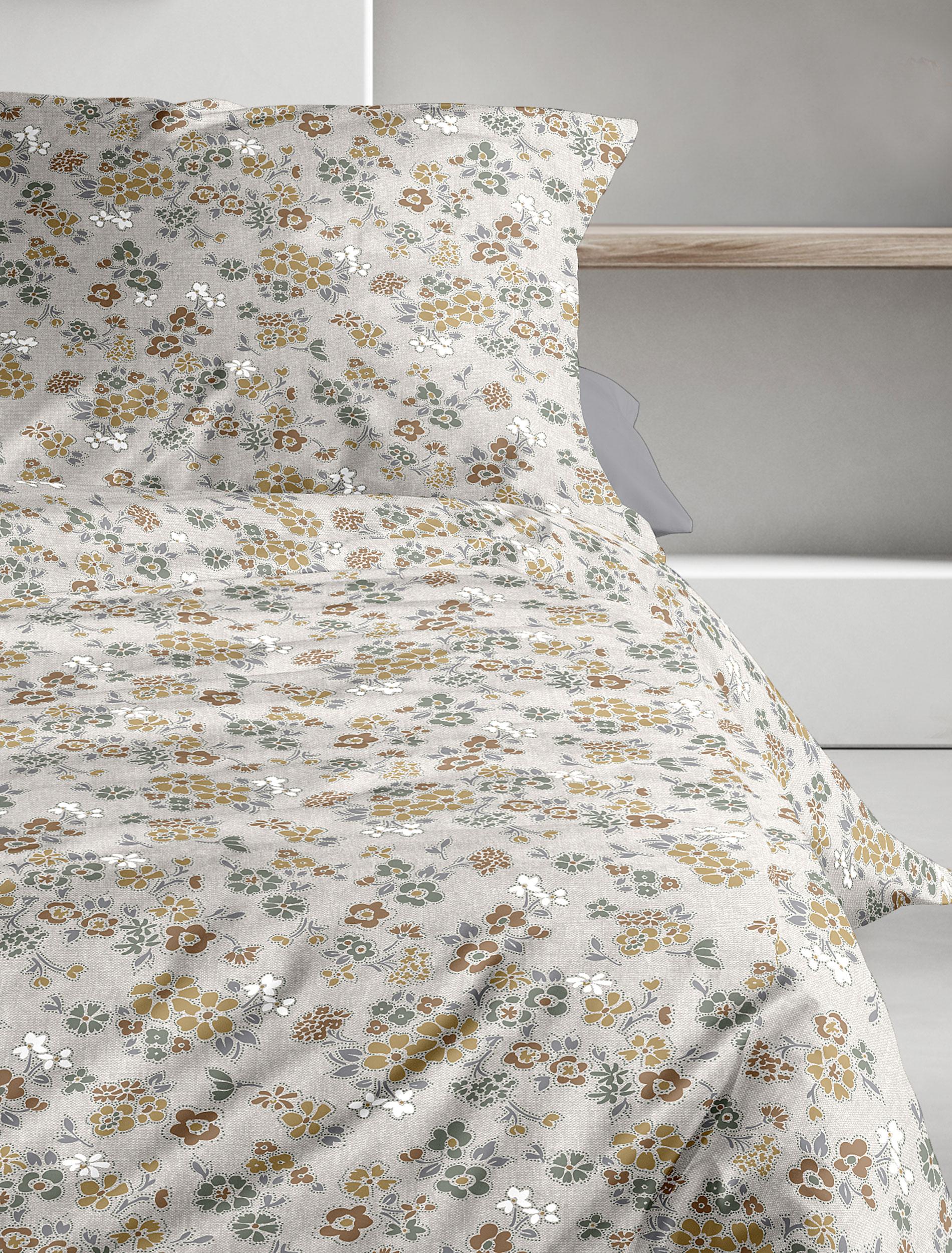 Irisette Edel-Feinbiber Bettwäsche KOALA ca. 155x220cm in Farbe gold