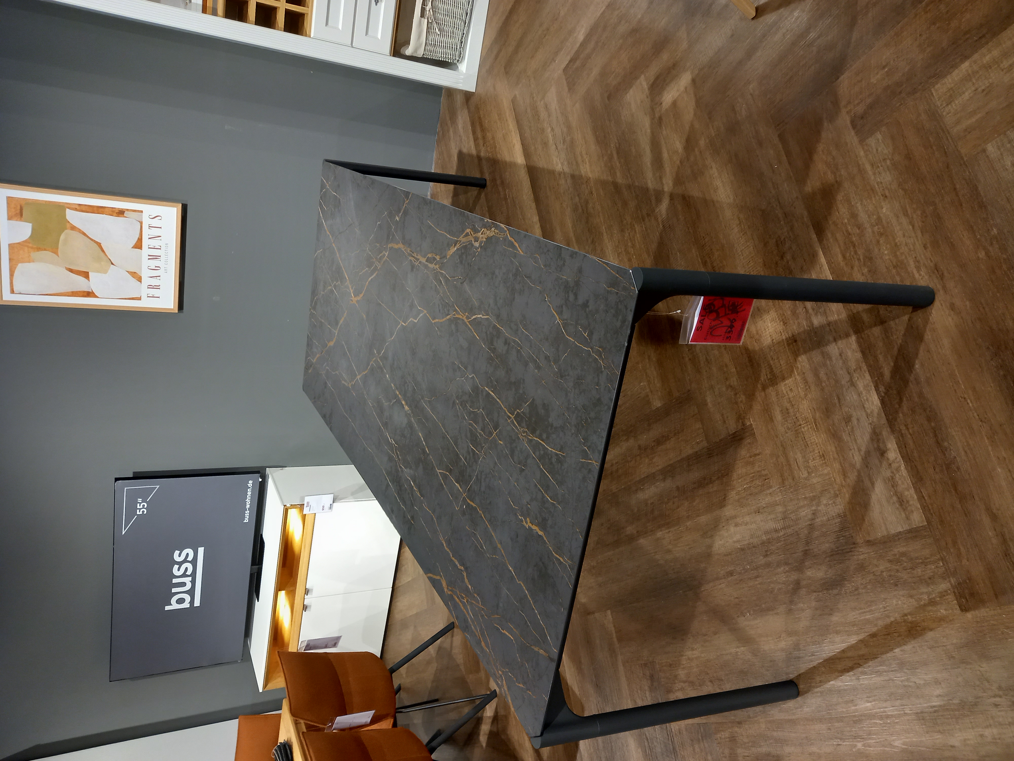 Esstisch MIO PLUS in Platte Dekton Laurent, Moebel, Tabelle, Tischplatte, Holz, Fußboden