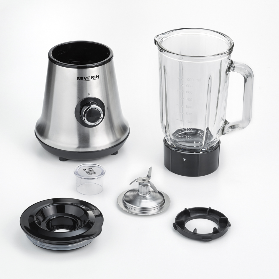 Severin Standmixer SM 3734 in Edelstahl gebürstet/Schwarz Severin Standmixer SM 3734 in Edelstahl gebürstet/Schwarz