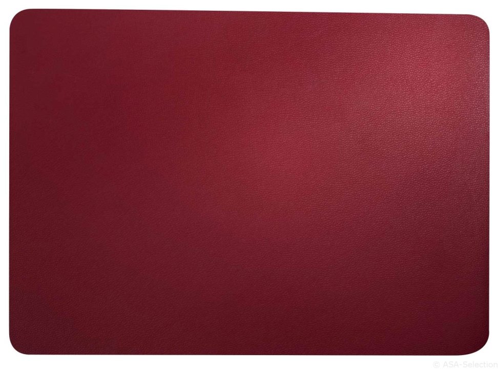 ASA Selection Tischset Leather Optic in Farbe rot ASA Selection Tischset Leather Optic in Farbe rot