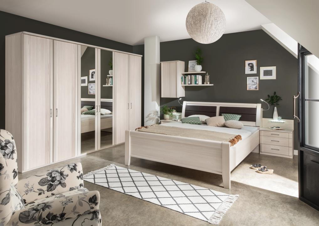 Wiemann Schlafzimmer Luxor 4 ca. 180 x 200 cm in Polar Lärche Nachbildung 