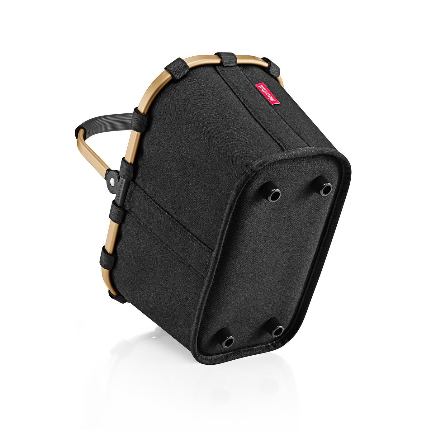 Reisenthel CARRYBAG XS in Farbe onyx gold, kamera-rucksack, sleeve-aufnahme, schwarz, geformter rahmen, robuste hülle