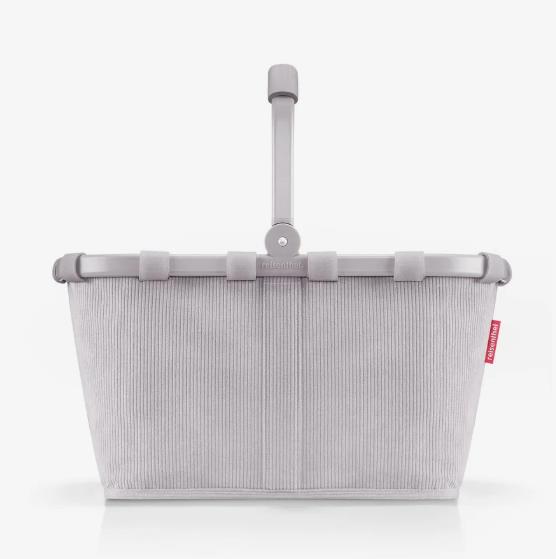 CARRYBAG XS in Farbe frame cord sand, handbag, kosmetiktasche, grau, corduroy, griff
