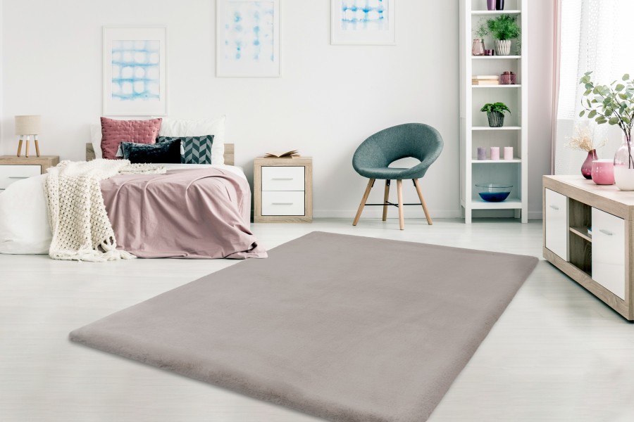 Webteppich HEAVEN ca. 160x230cm in Farbe taupe Webteppich HEAVEN ca. 160x230cm in Farbe taupe, Bett, Bettdecke, Raumteppich, Wohnzimmer, Teppichboden