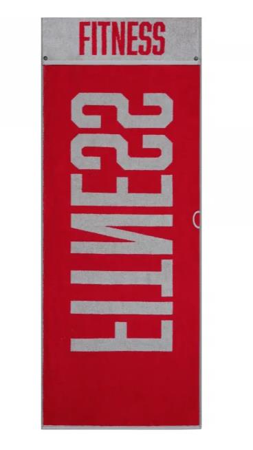 Frottiertuch Fitness 50x130 cm in red, Fitness, Laufband, Aufblasbarer Türposter, Banner, Rot