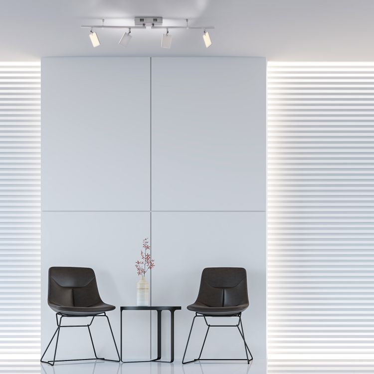 Paul Neuhaus LED-Deckenleuchte PURE MIRA 4-flammig in Farbe aluminium Paul Neuhaus LED-Deckenleuchte PURE MIRA 4-flammig in Farbe aluminium