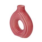 Boltze Vase Tiffy in Farbe Glas lackiert dunkelrosa