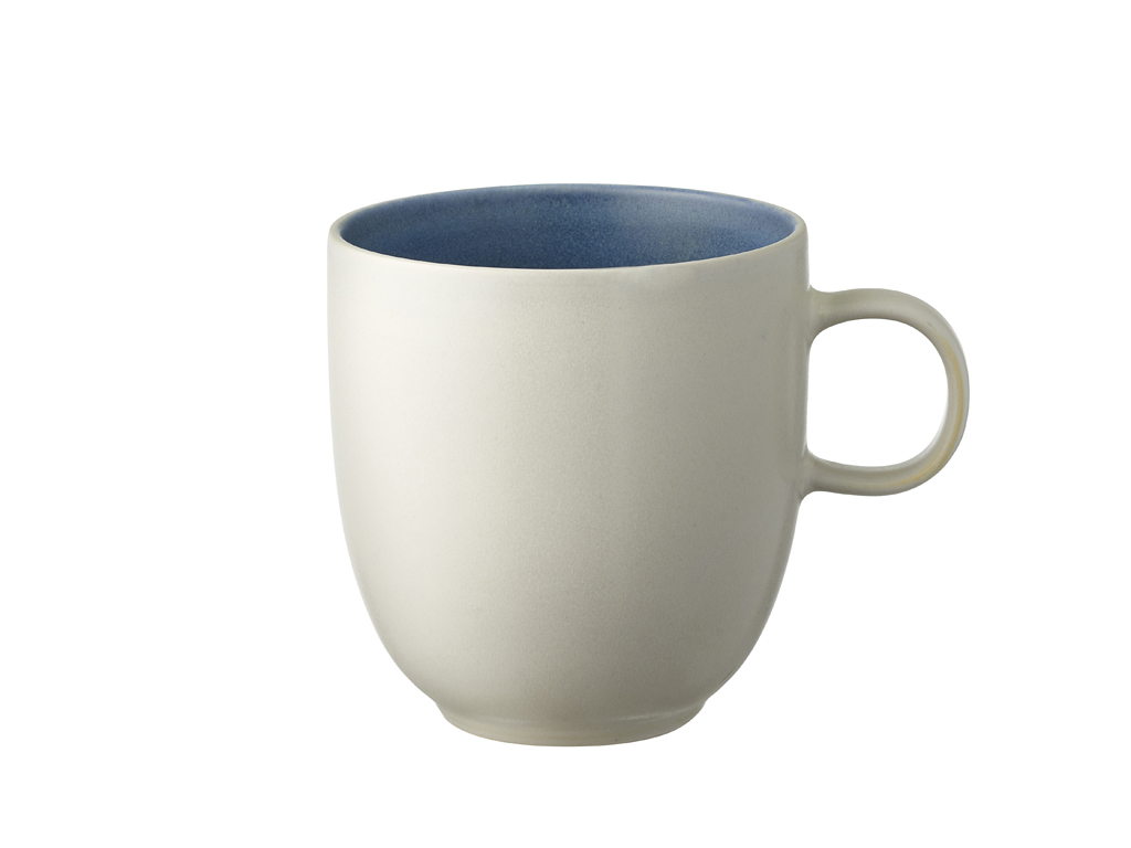 F&H Becher STUDIO ROUND NORTH 0,33 Liter in Farbe Matte white/Matte river
