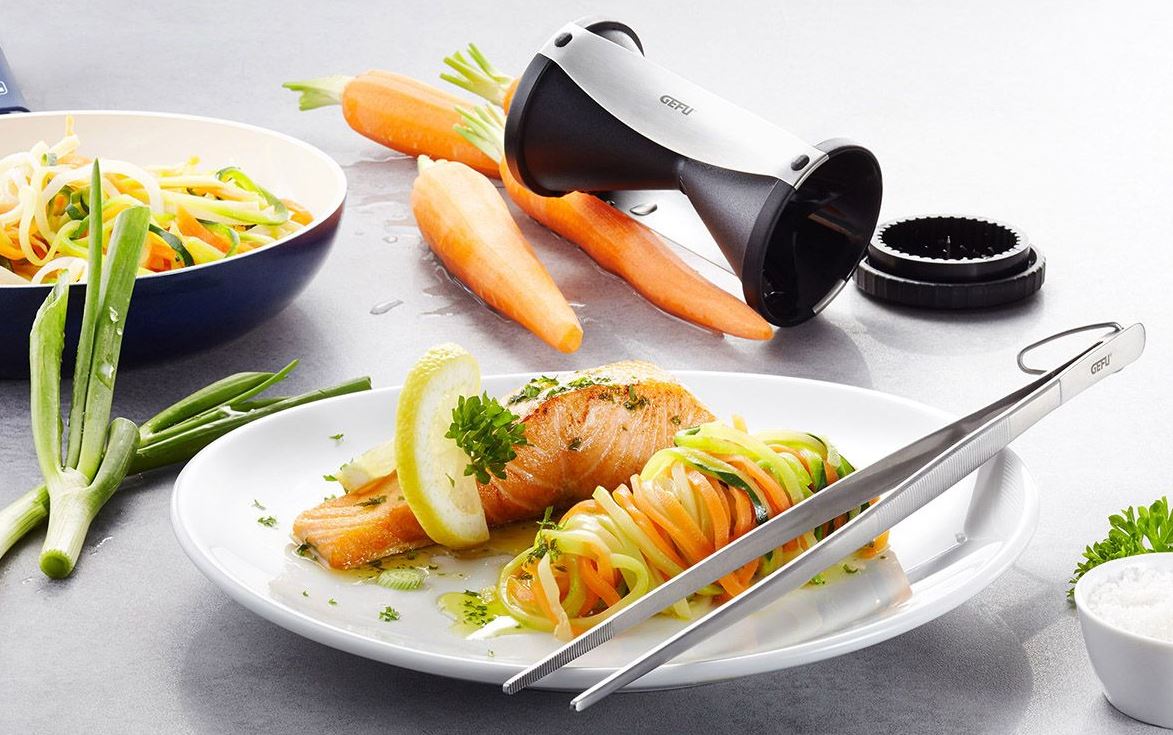 GEFU Gemüsemesser Senso schwarz/silber GEFU Gemüsemesser Senso schwarz/silber, Teller