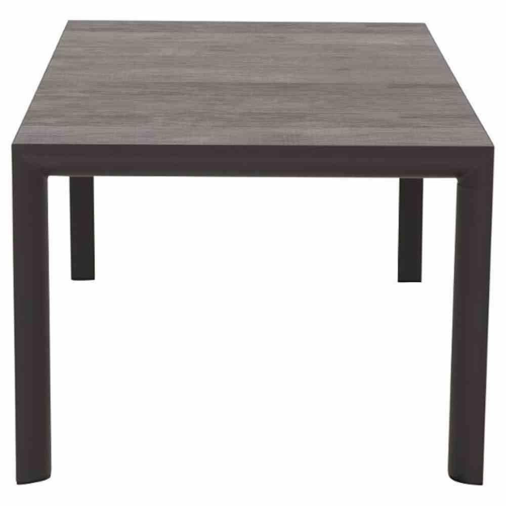 Gautzsch Tisch ANCONA ca. 100x180cm in Keramik Wood grey/Alu matt anthrazit