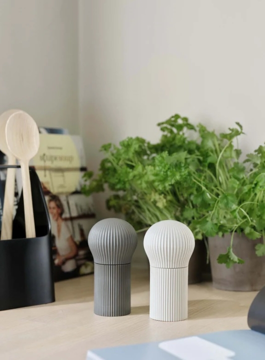 Stelton Salz- und Pfeffermühlenset CHEFFY in Farbe chalk & grey