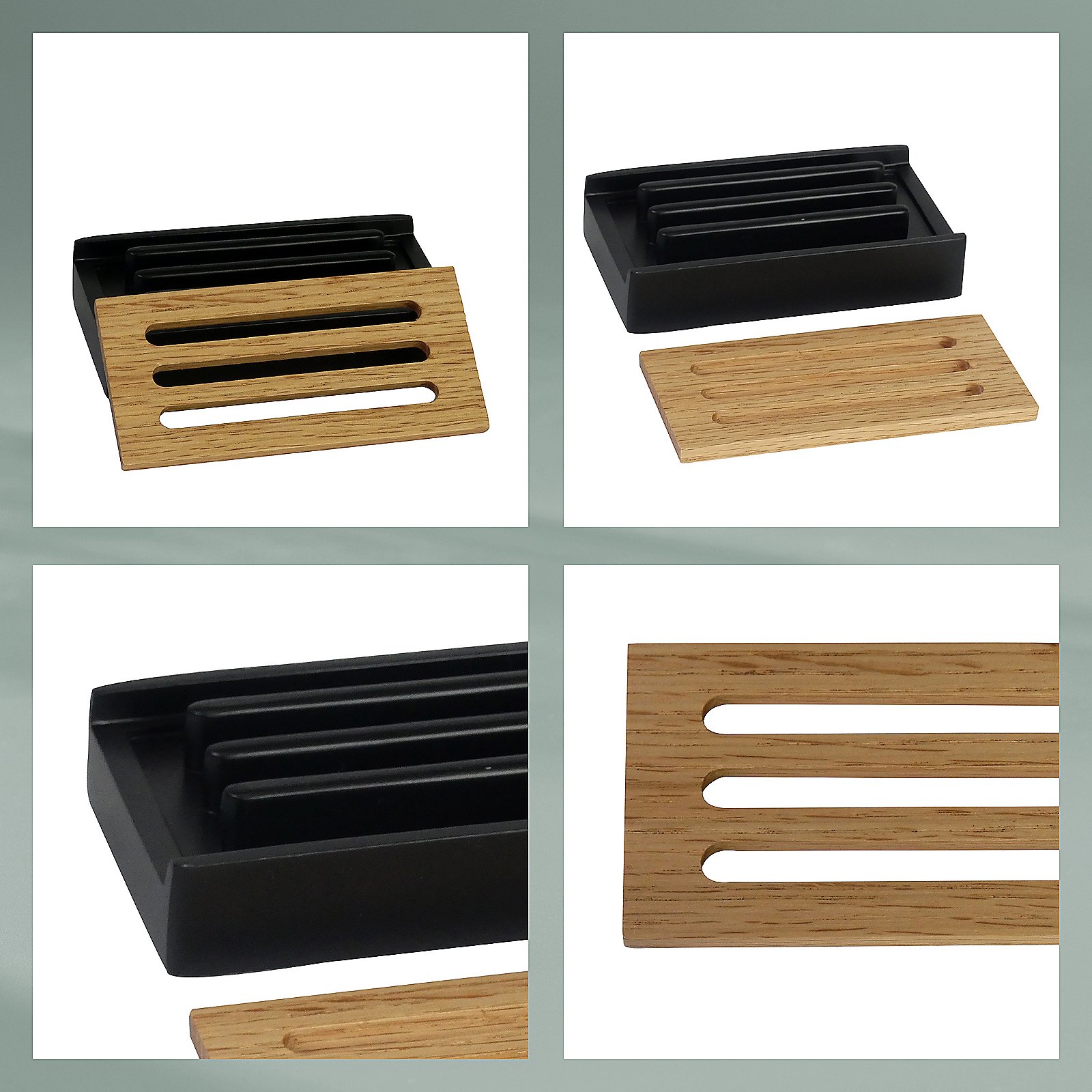 Kela Seifenschale Cube CUBE in Schwarz