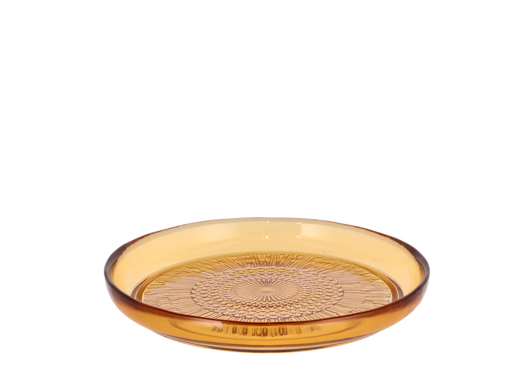 BITZ Glasteller 18 cm in Farbe amber