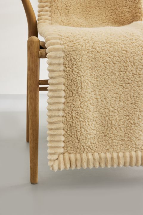 s.Oliver Teddyfell-Decke 150x200cm in Farbe beige