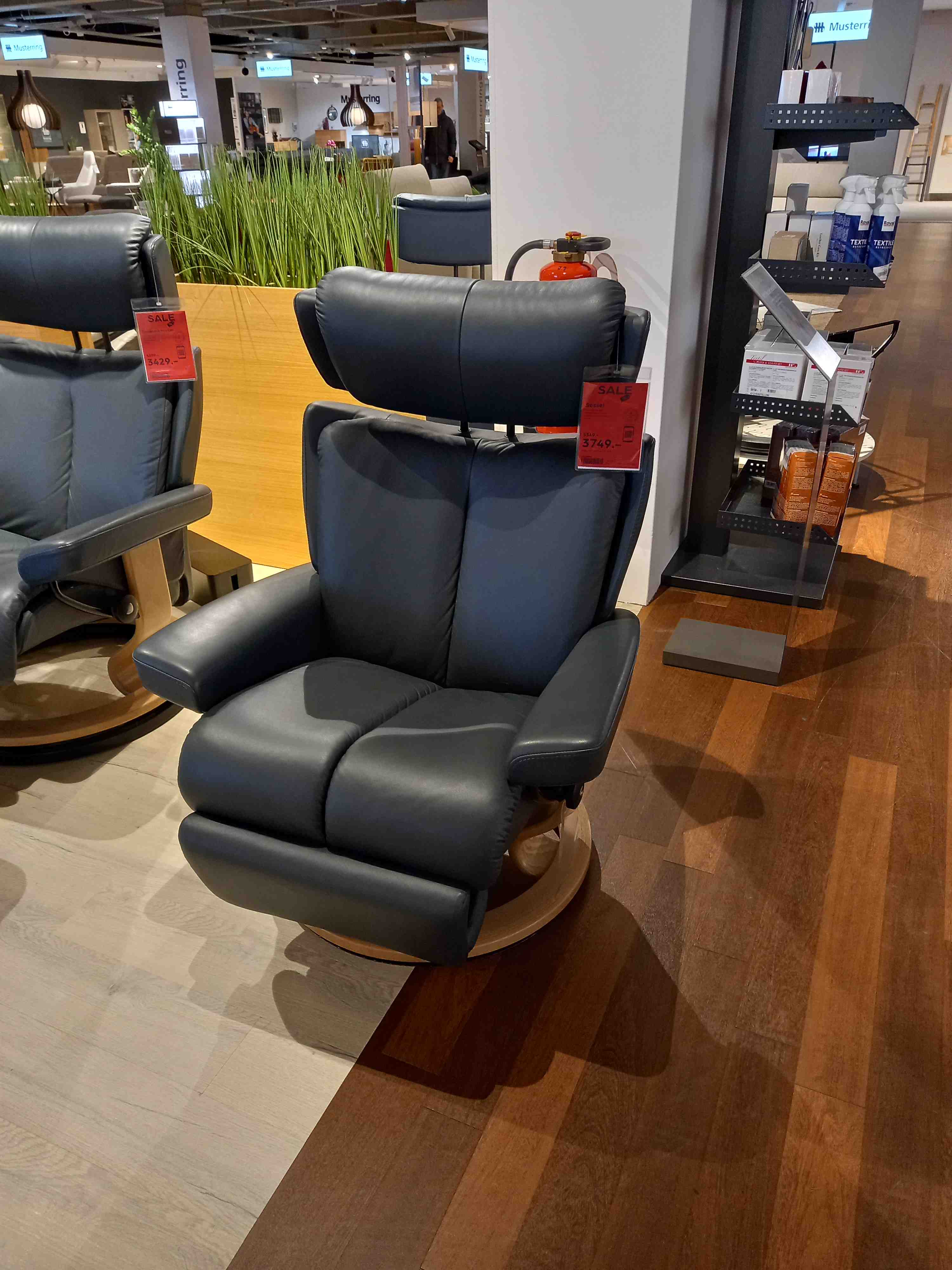 Stressless Sessel Magic (M) in Leder Paloma Shadow blue