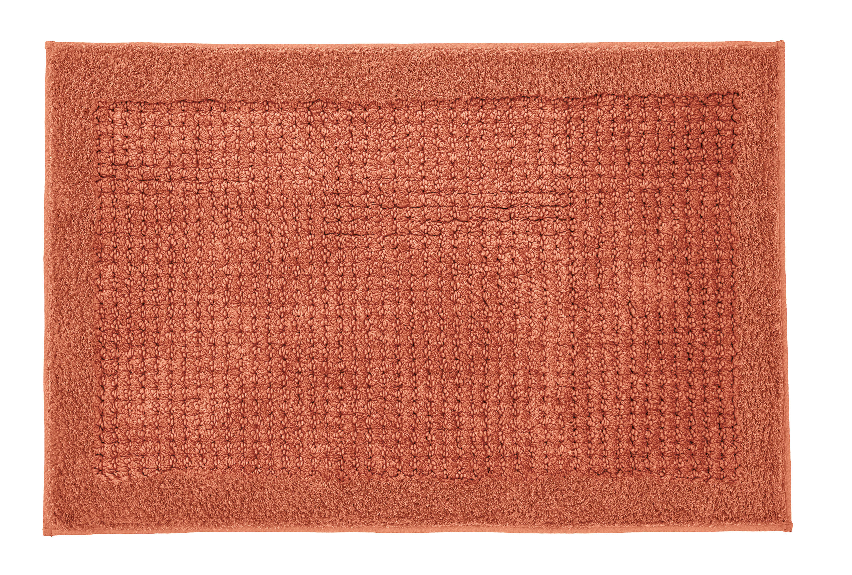 Kleine Wolke Badteppich NET ca. 80x140cm in Farbe terracotta