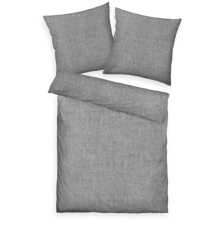 Tom Tailor Bettwäsche Melange Tom Tailor ca. 135x200cm in ca.80x80/135x200cm soft grey