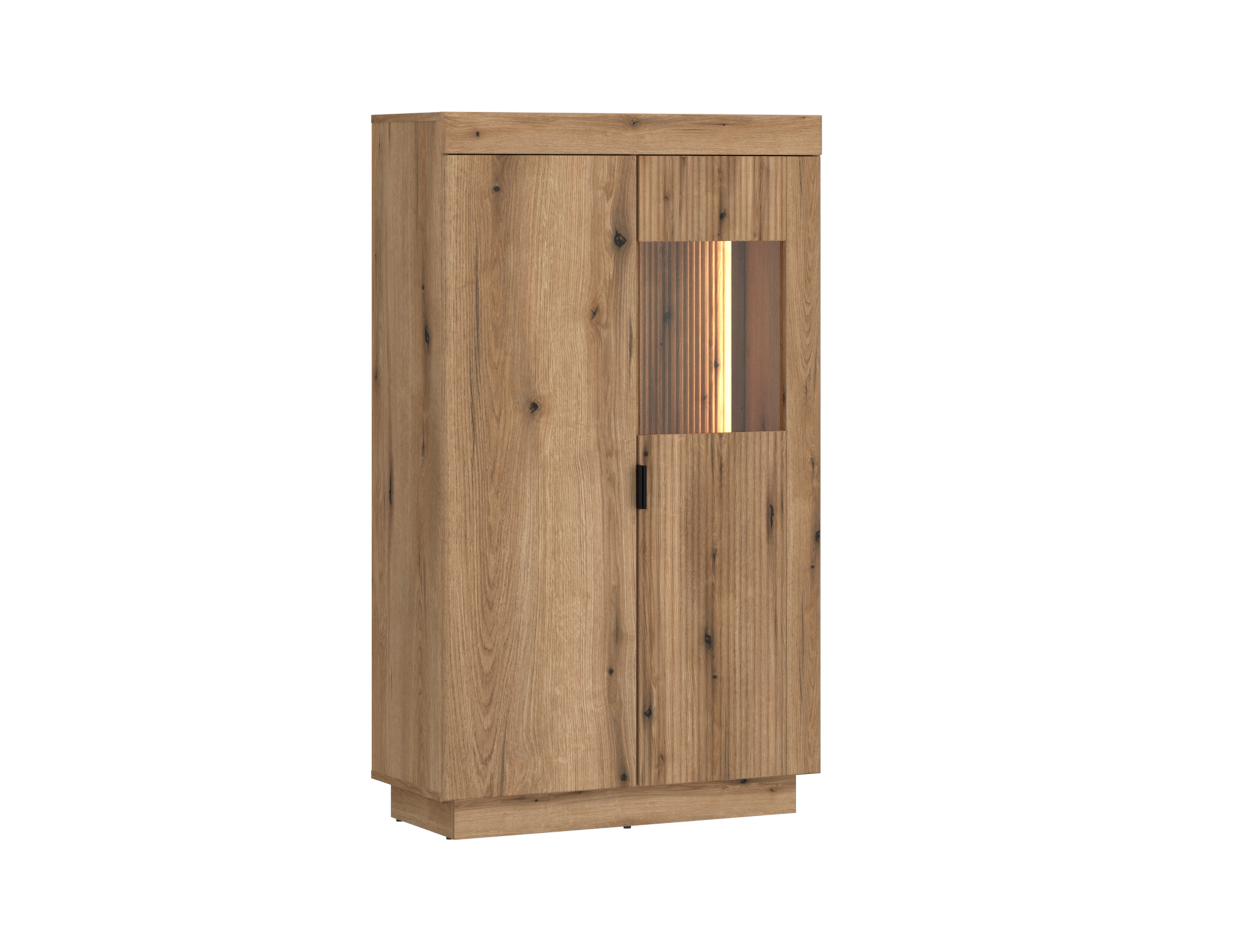Vitrine DELAMAR in Coast Evoke Eiche Nachbildung Vitrine DELAMAR ca. 80x140x40cm in Front/Korpus Coast Evoke Eiche