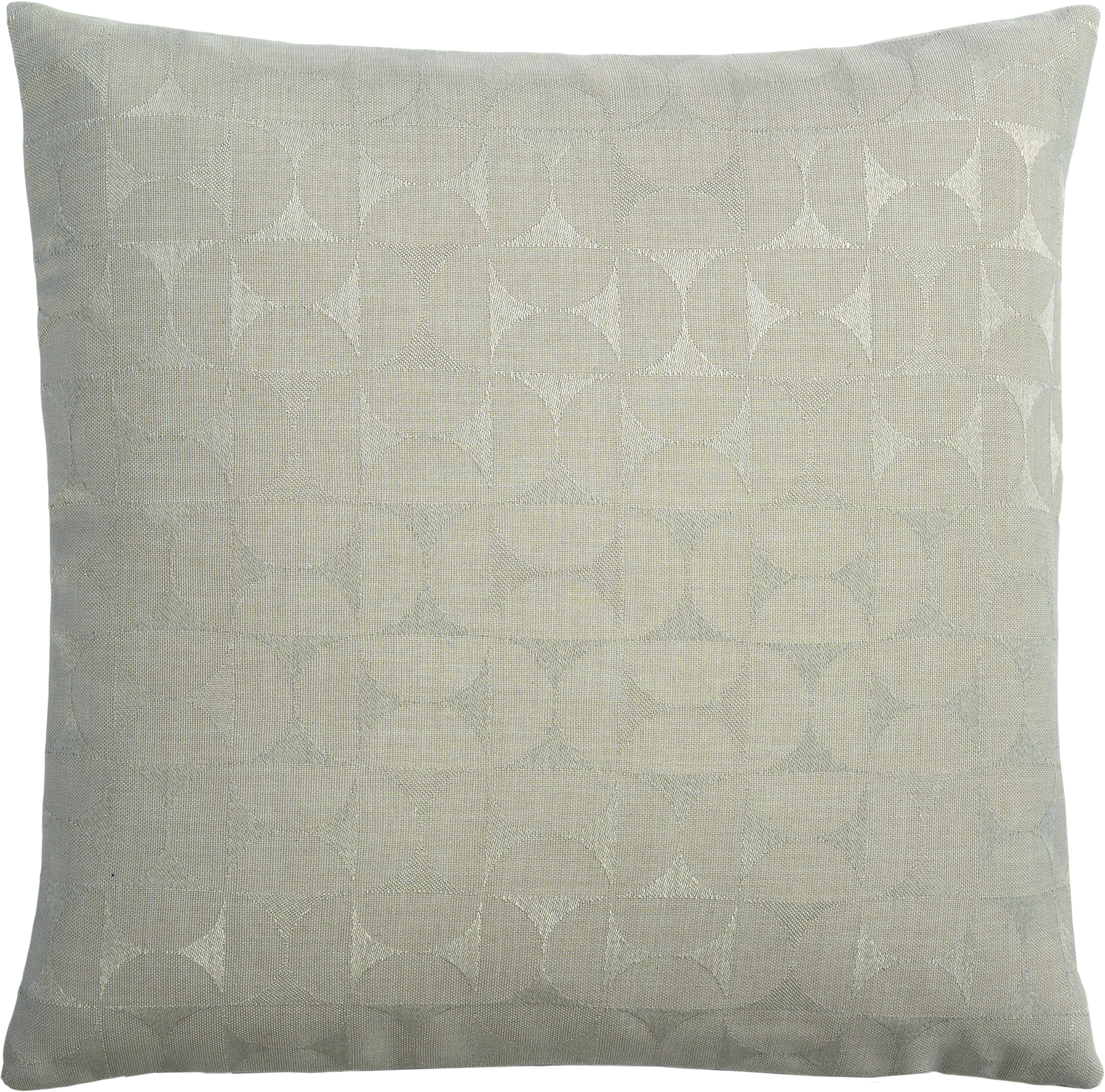 Sander Kissenhülle ORA ca. 40x40cm in Farbe moonbeam, Kissen, Kissenbezug, Geometrischer Stoff, Musterkissen, Beige/Taupe