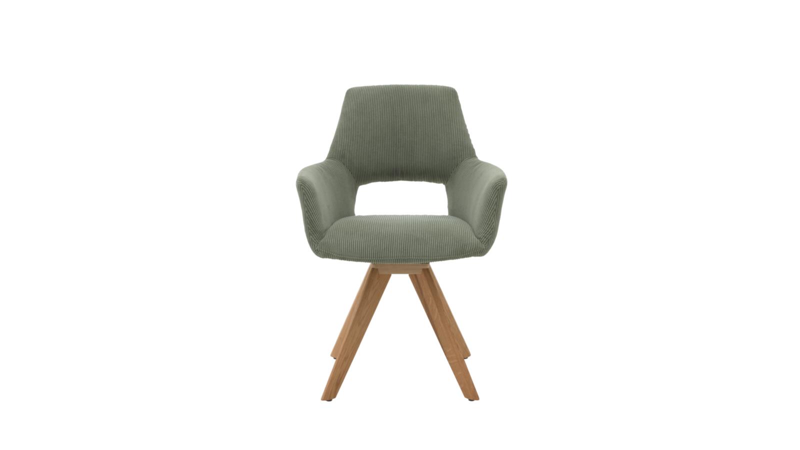 Interliving Stuhl IL 5605 in Stoff Cord Rebel forest