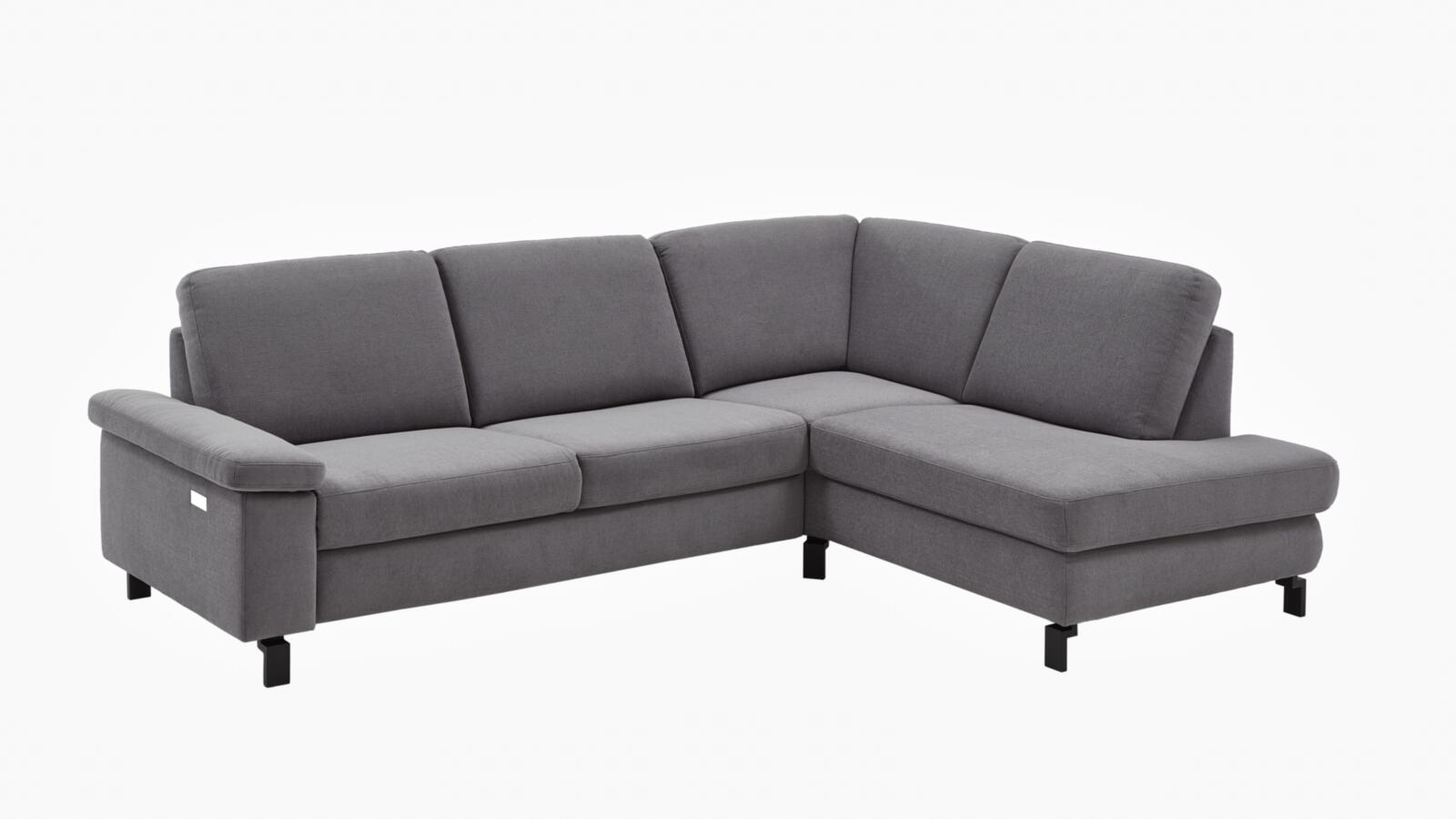 Polsterecke COAST PLUS 2.0 ca. 266 x 220 cm in Stoff Easy Care platin