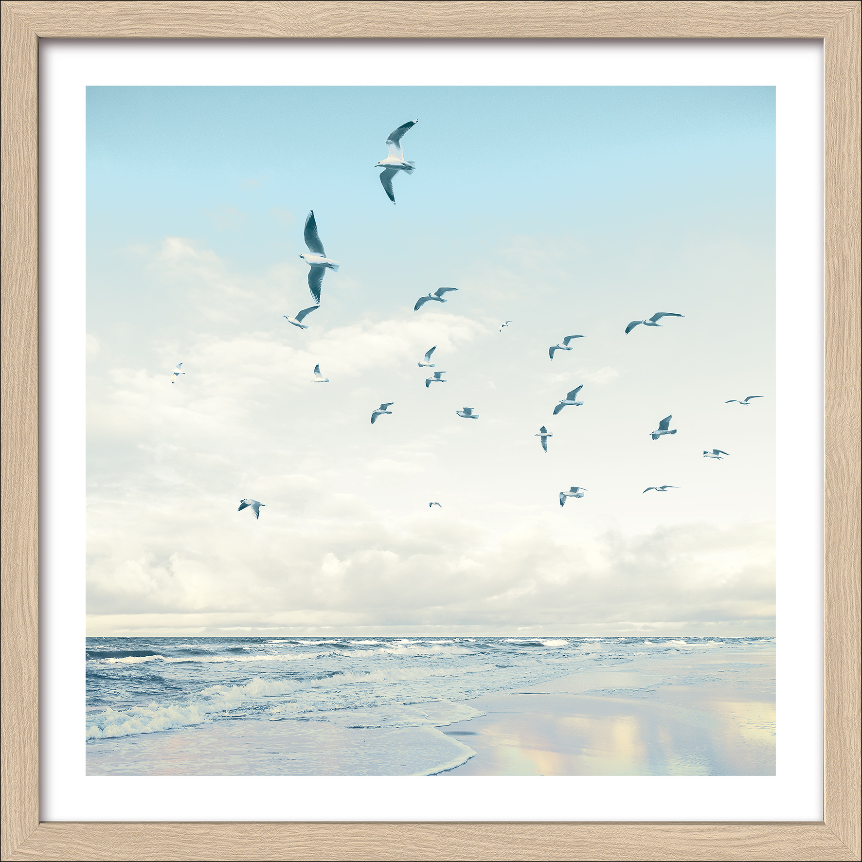 ProArt Framed-Art Slim Scandic 33x33cm Seagulls On The Beach ProArt Framed-Art Slim Scandic 33x33cm Seagulls On The Beach