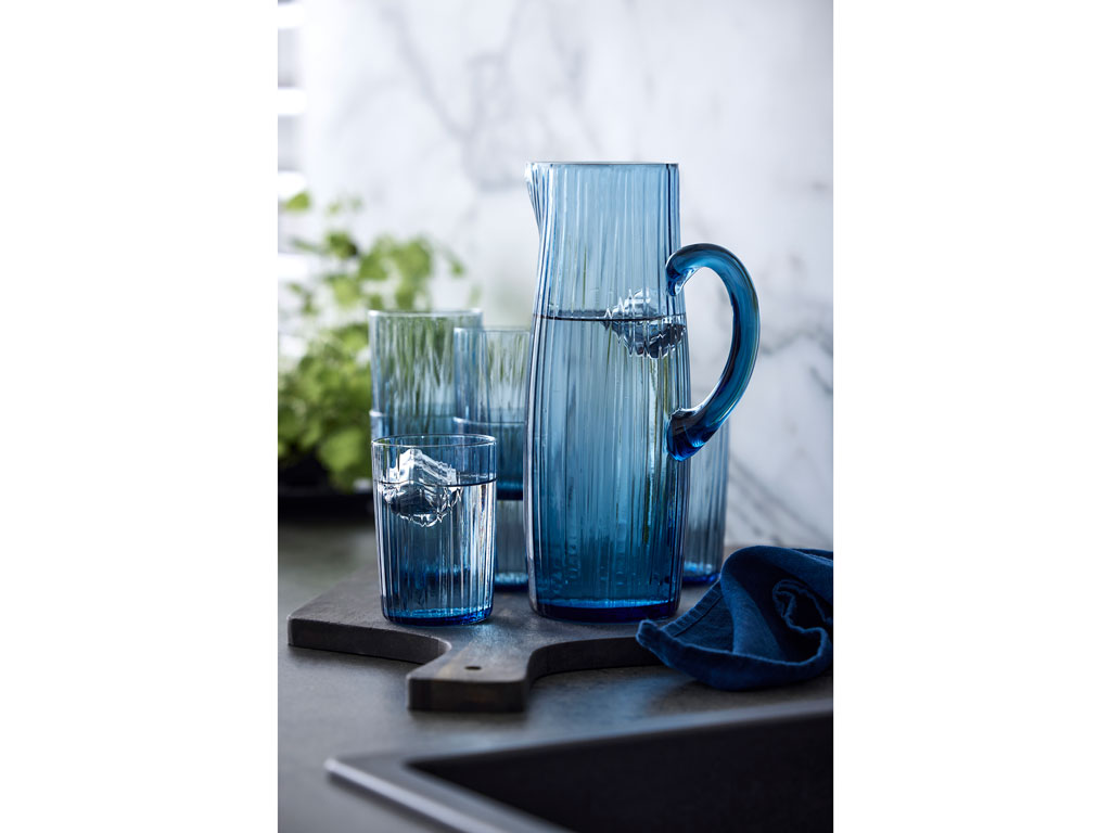 BITZ Wasserglas 0,28 Liter in Farbe blau