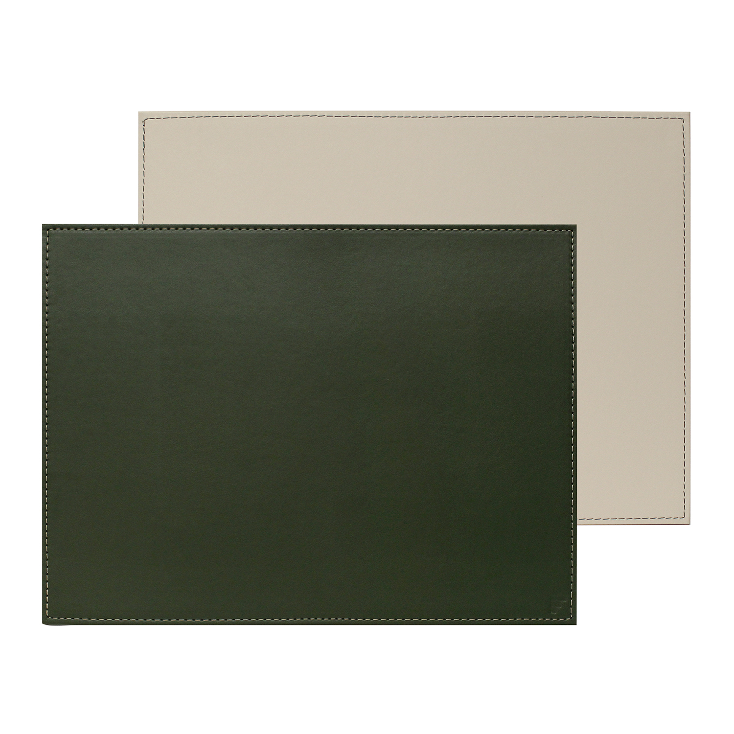 Profino DUO - Platzset rechteckig, Olive/Elfenbein Tischset 40x30cm