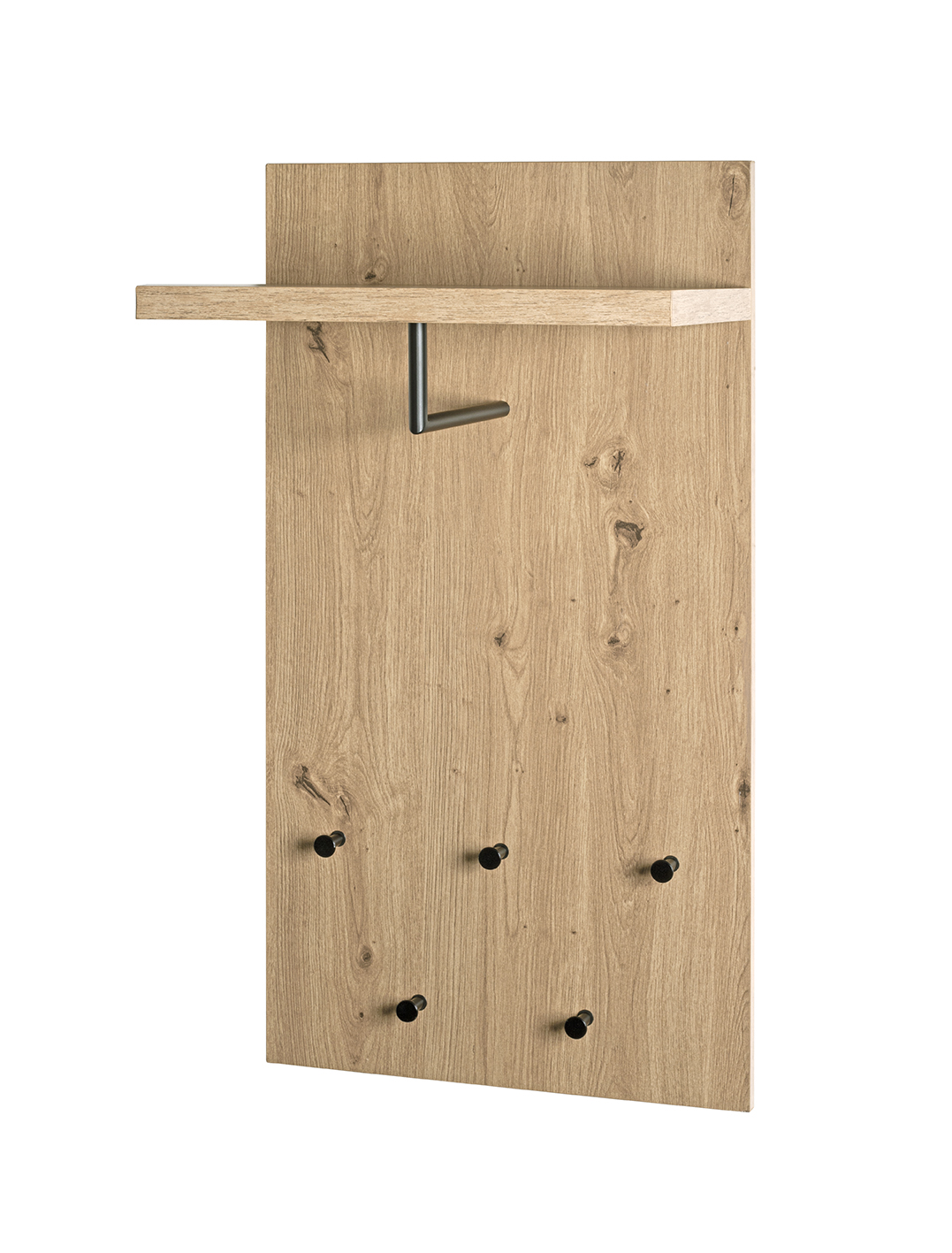Wandgarderobe in Mehrfarbig, Holz, Türgriff, Haken, Kleiderhaken, Vorrichtung
