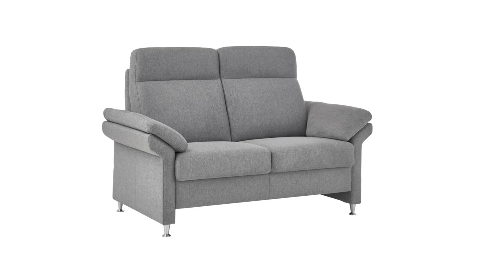 Carina 2-Sitzer Sofa PRIMUS ca. B156 H103 T89 cm in Stoff Mono light grey PG 2/6 Carina 2-Sitzer Sofa PRIMUS ca. B156 H103 T89 cm in Stoff Mono light grey PG 2/6, Moebel, Stuhl, Couch, Sessel