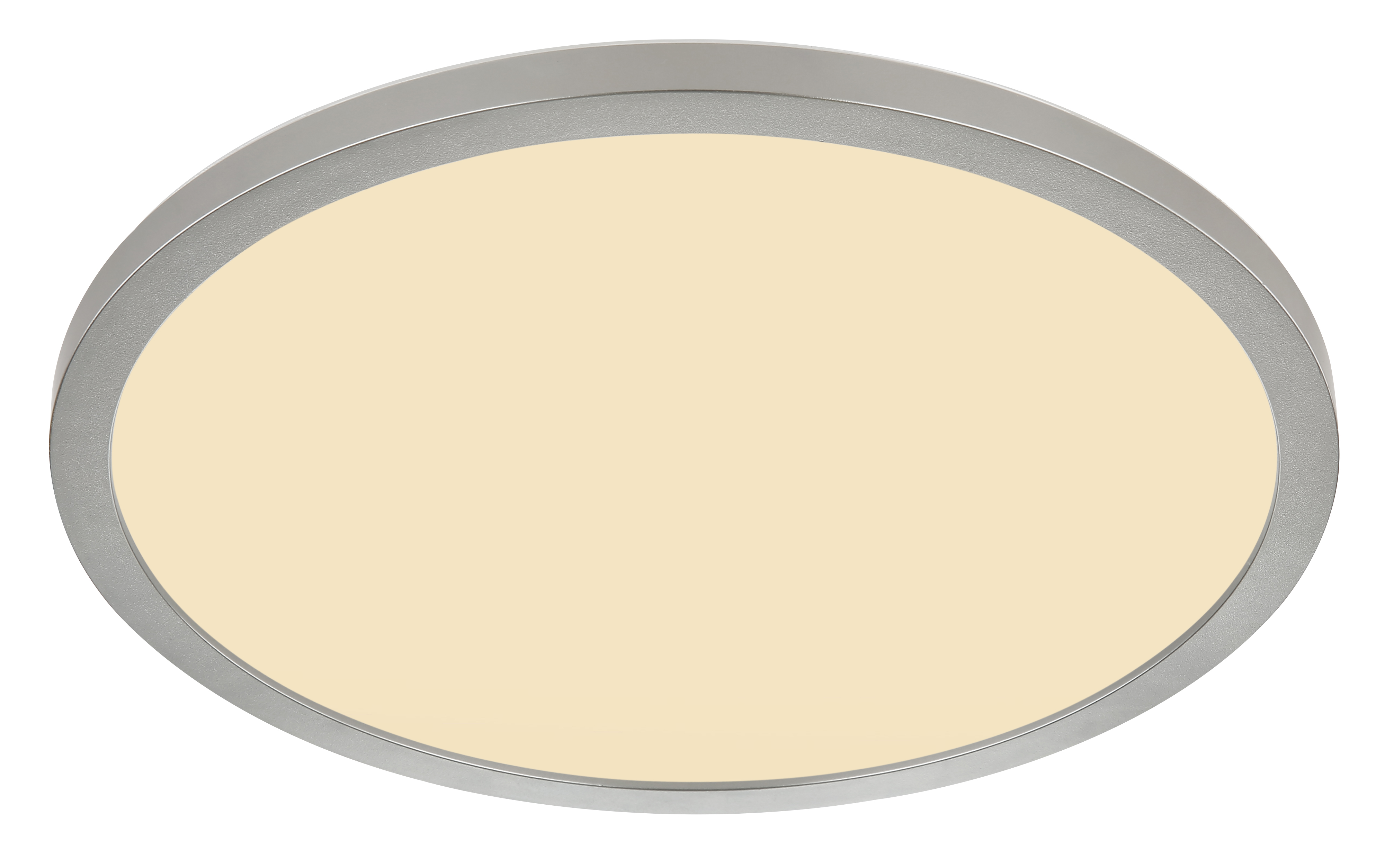 Globo LED-Deckenleuchte SAPANA Ø ca. 29,4cm in Kunstoff Nickel matt/Opal weiß