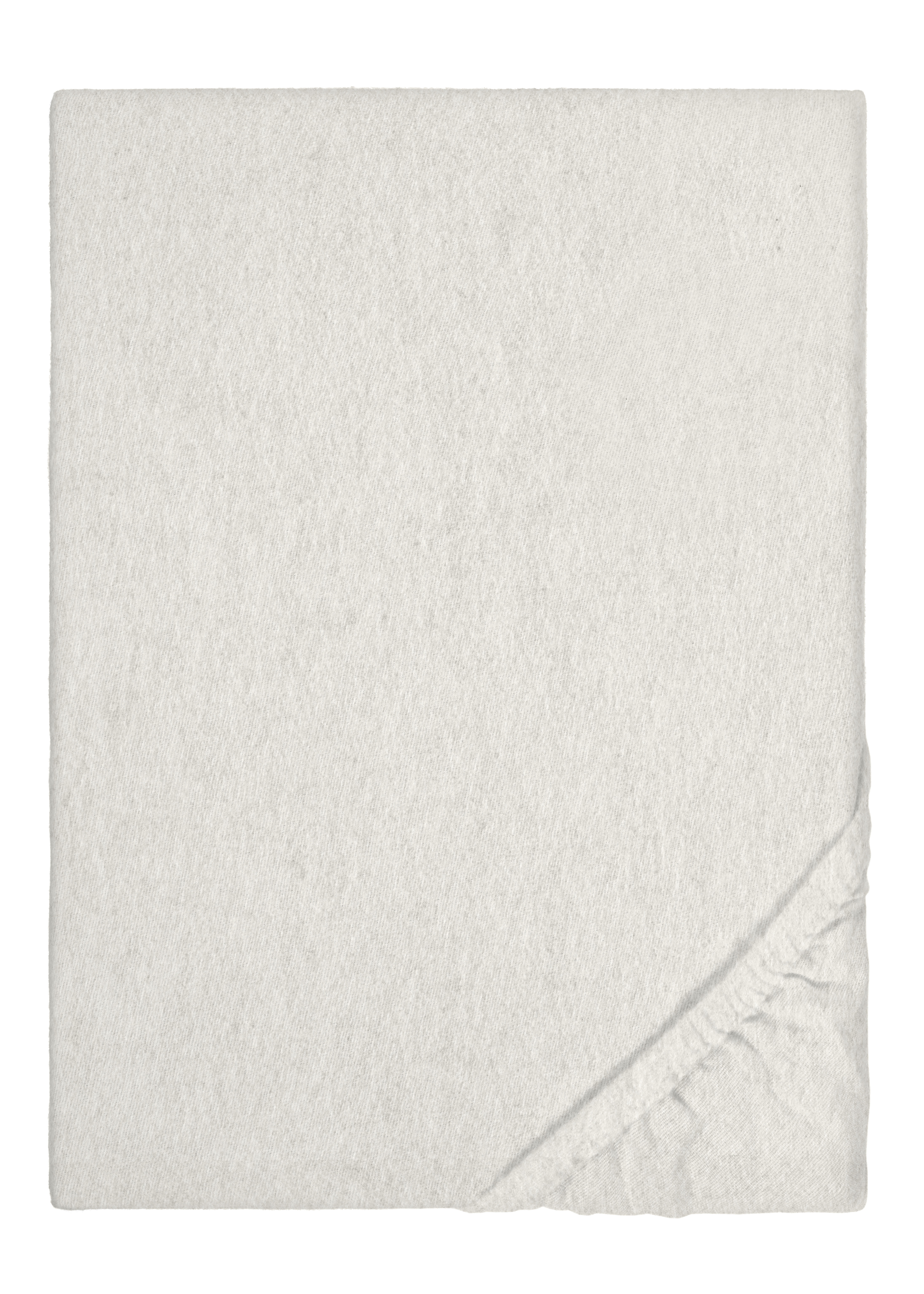 Biberna BIBER-Spannbetttuch ca. 140x200cm in Farbe Grau