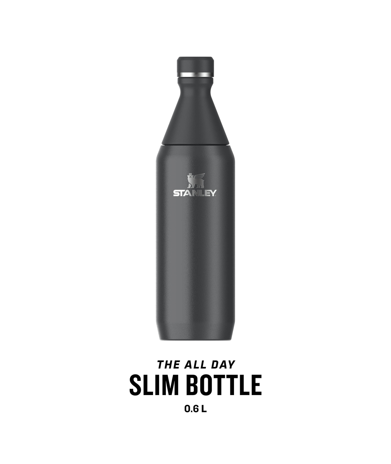 Stanley All Day Slim Bottle in Farbe Black