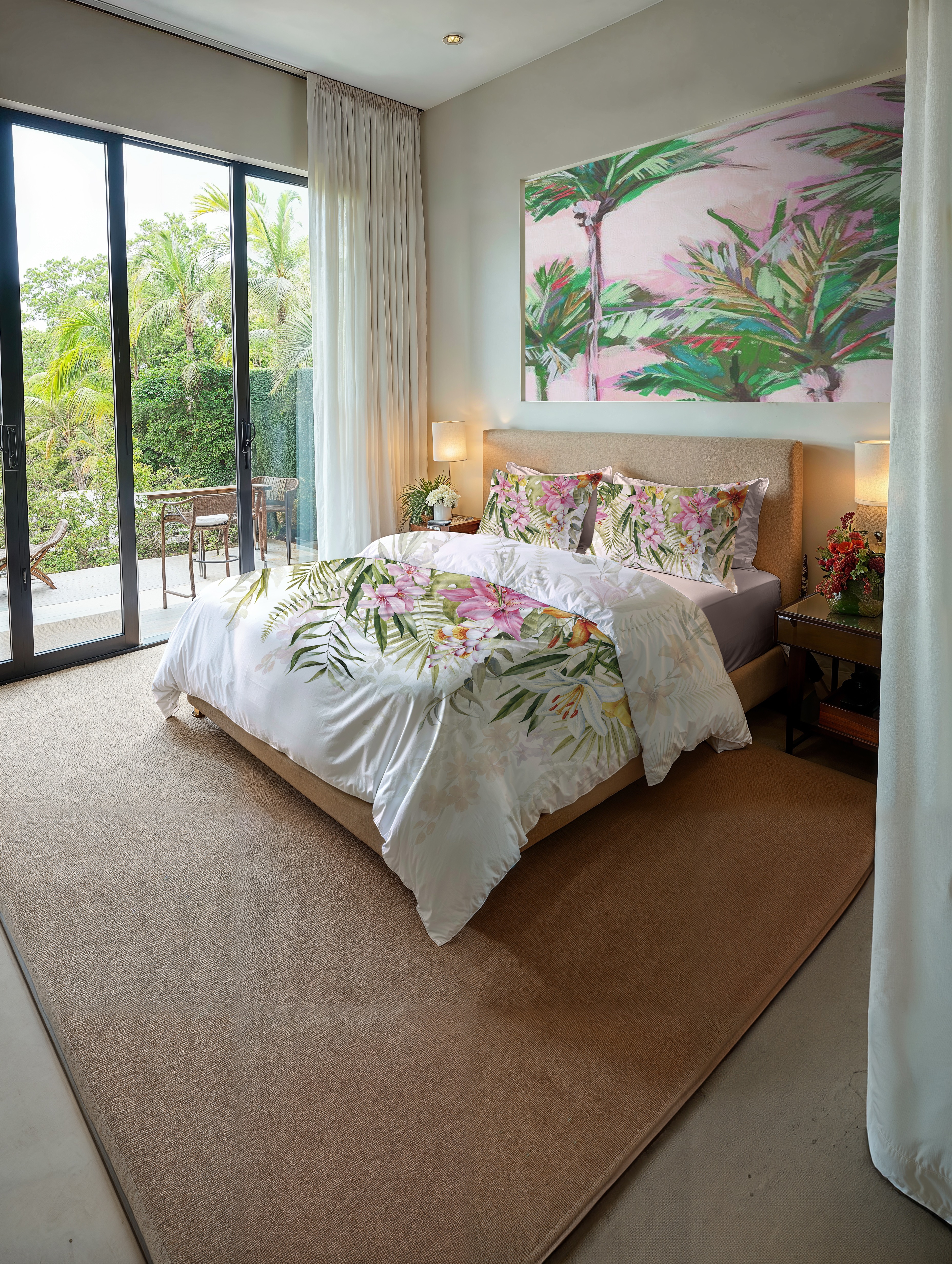 Heckettlane Bettwäsche ca. 155x220cm in Farbe White