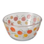 Boltze Schale Fruits H:7cm FRUITS in Glas klar/orange