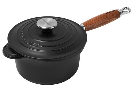 Le Creuset Profitopf 18cm in Farbe schwarz Le Creuset Profitopf mit Holzgriff Ø ca. 18cm Schwarz