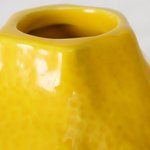 Boltze Vase Zitronella H:18cm ZITRONELLA in Steingut gelb, Töpferei, Krug, Vase, Topf, Obst