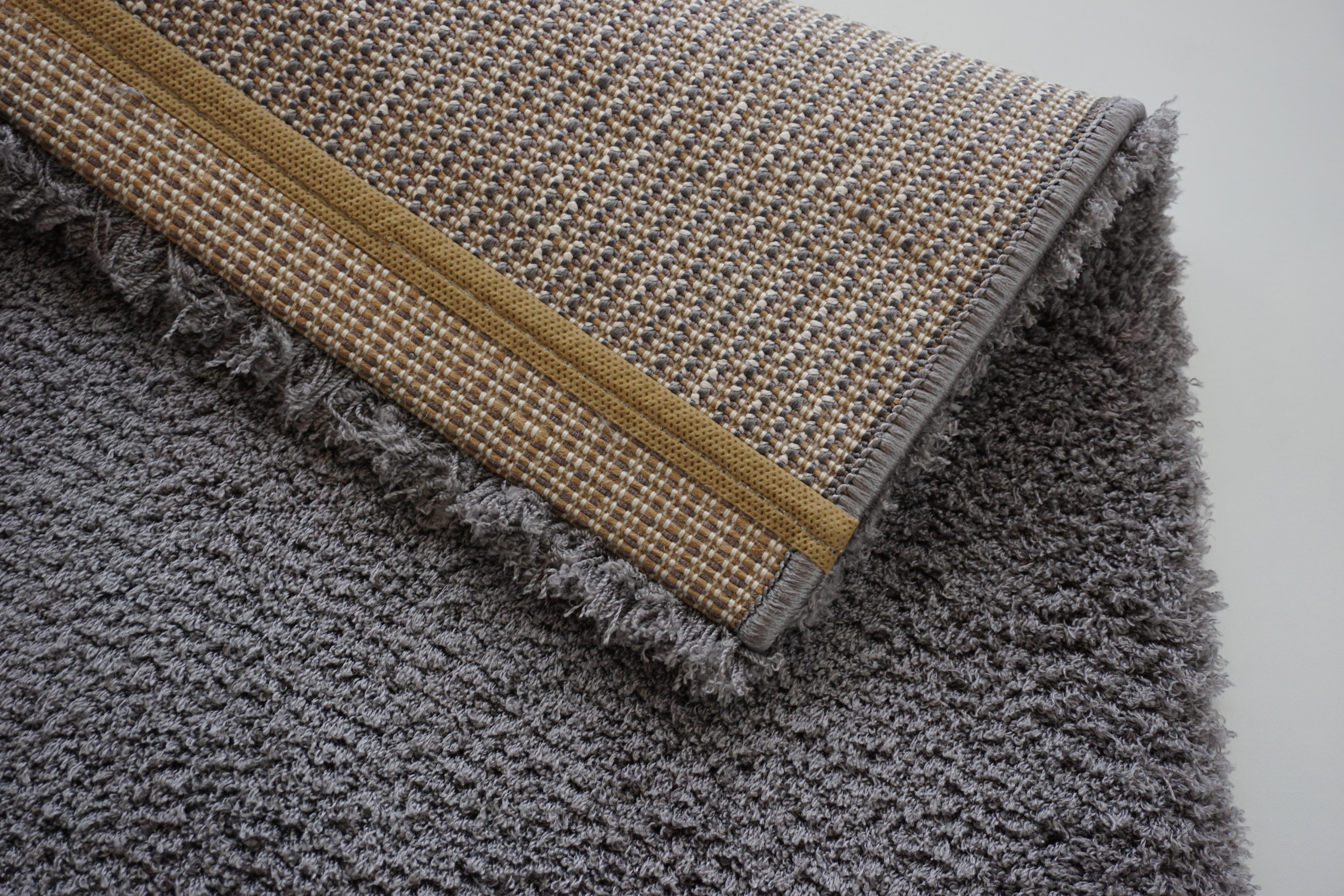 Golze & Söhne Teppich Salerno ca. 160x230cm in Farbe Grau , teppich, wohnteppich, grau, gewebt, fransen