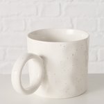Boltze Becher Be Happy 360ml BE HAPPY in New Bone weiß/schwarz