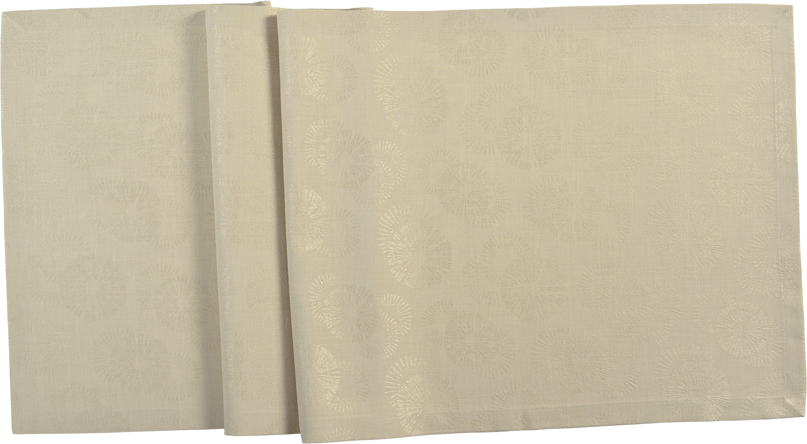 Sander Tischdecke AURORA ca. 140x210cm in Farbe desert sand, tischdecke, spitze, gesteppt, beige, textur