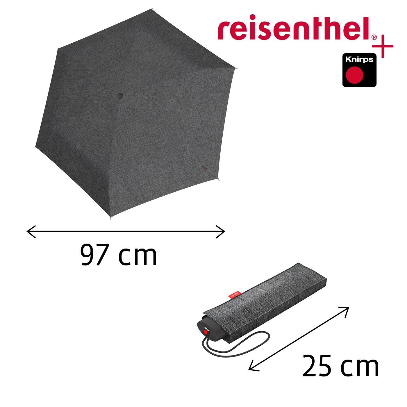 Reisenthel UMBRELLA POCKET MINI in Farbe twist silver
