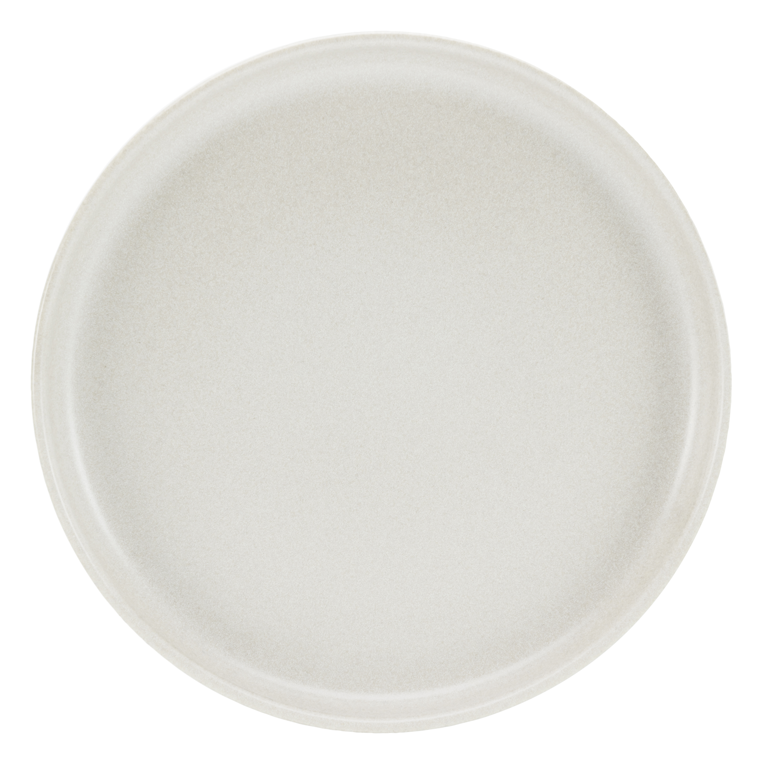 CreaTable Speiseteller Uno in Farbe Offwhite seidenmatt, Porzellan, Töpferei, Mahlzeit, Teller, Gericht