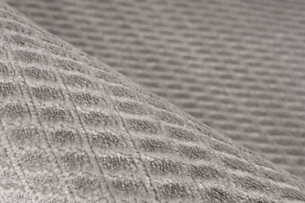 Webteppich TROPEZ ca. 160x230cm in Farbe silver Webteppich TROPEZ ca. 160x230cm in Farbe silver, towel, Muster, texturiert, Badetuch, Grau