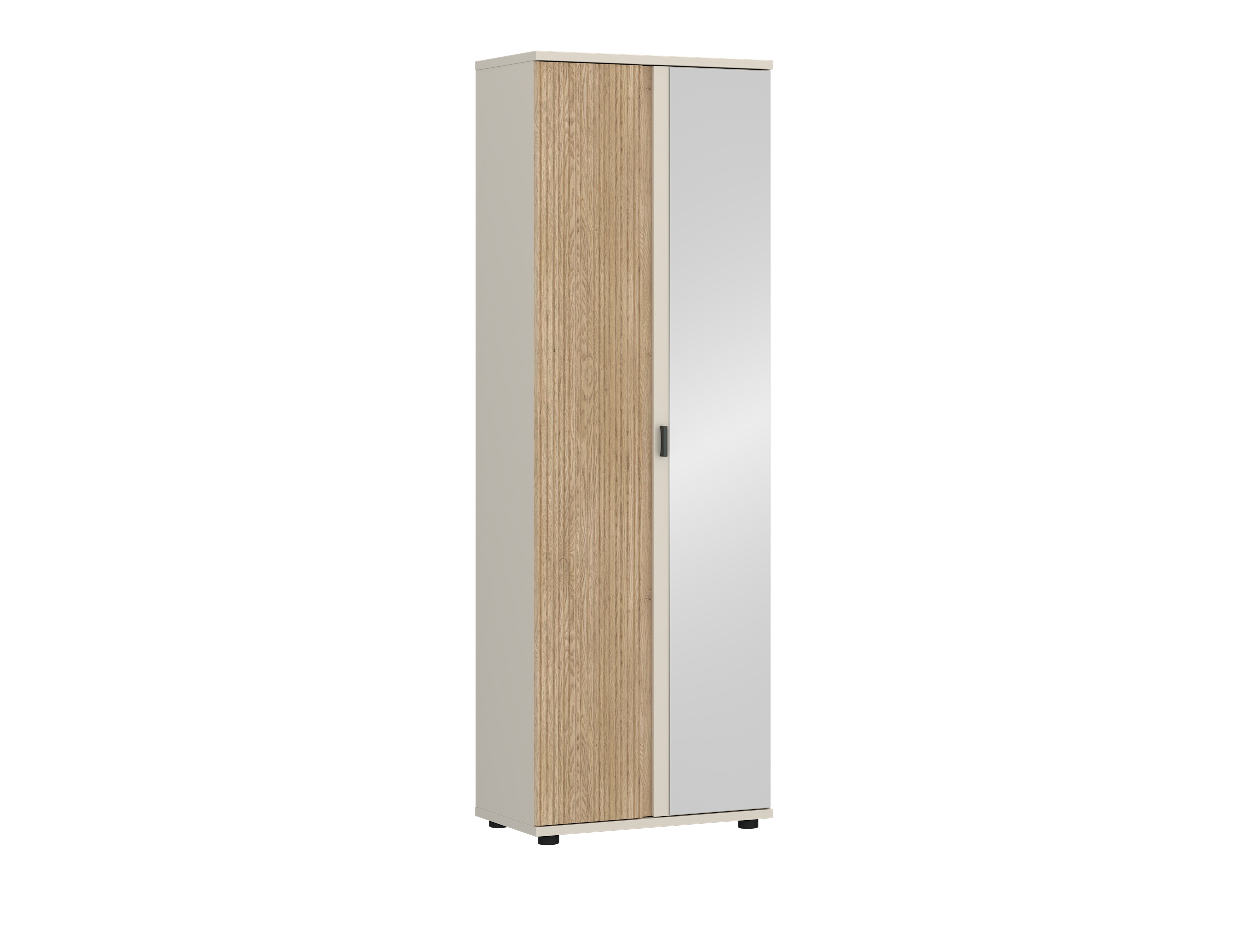 Garderobenschrank MOSANO GARDEROBE ca. B62 H188,6 T40 cm in Cashmere,Cremona Torro Eiche Spiegelschrank MOSANO GARDEROBE ca. B62 H188,6 T40 cm in Cashmere,Cremona Torro Eiche